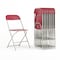 Flash Furniture Hercules Series Plastic Folding Chair Red - 10 LB Weight Capacity Comfortable Event Chair-Lightweight Folding Chair, PK10 10-LE-L-3-RED-GG - alternate 1